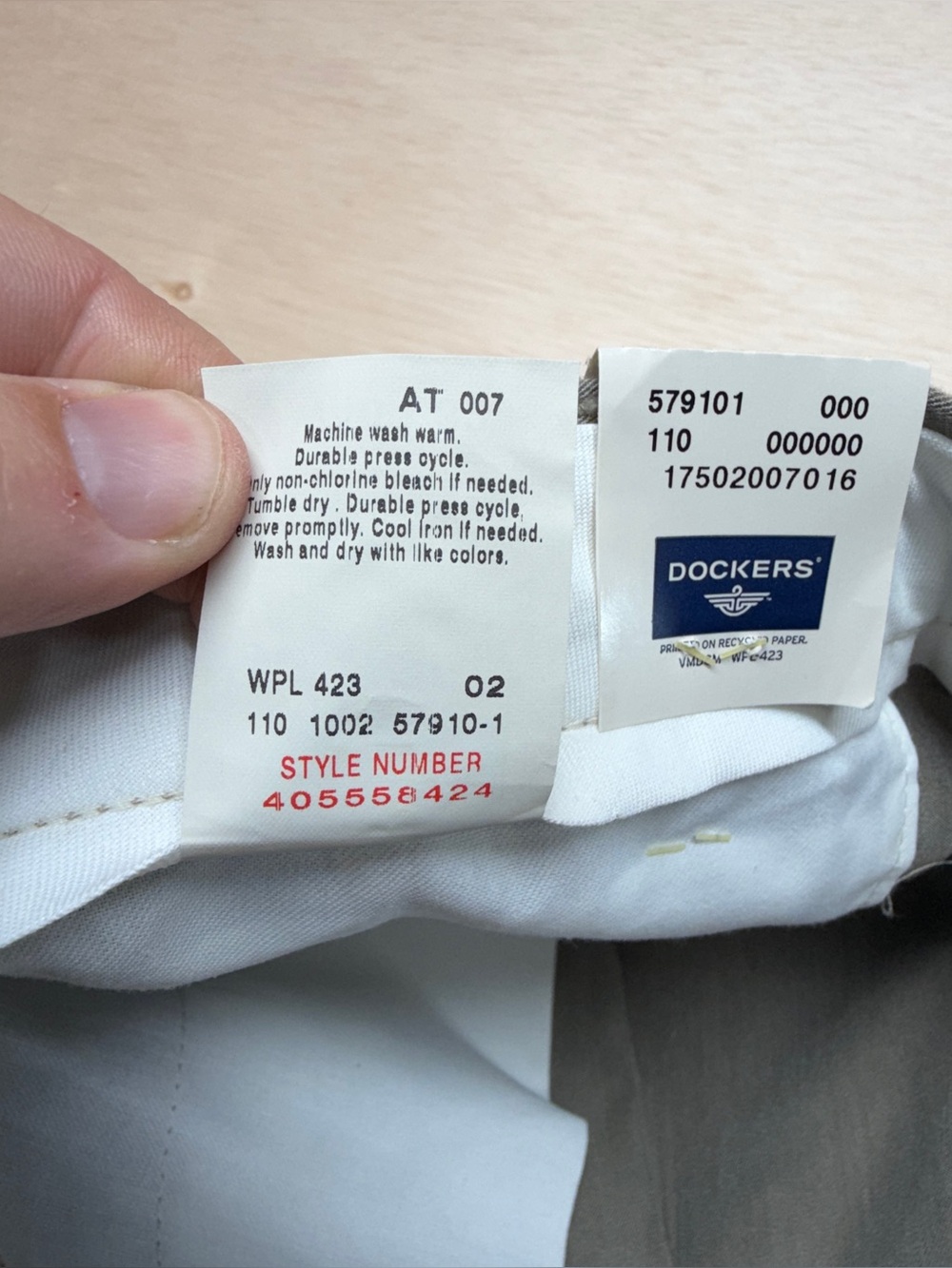 NWT Dockers Mens Dress Casual Pleated Pants Gray Size 40x32 Cuffed Hem - Picture 5 of 7